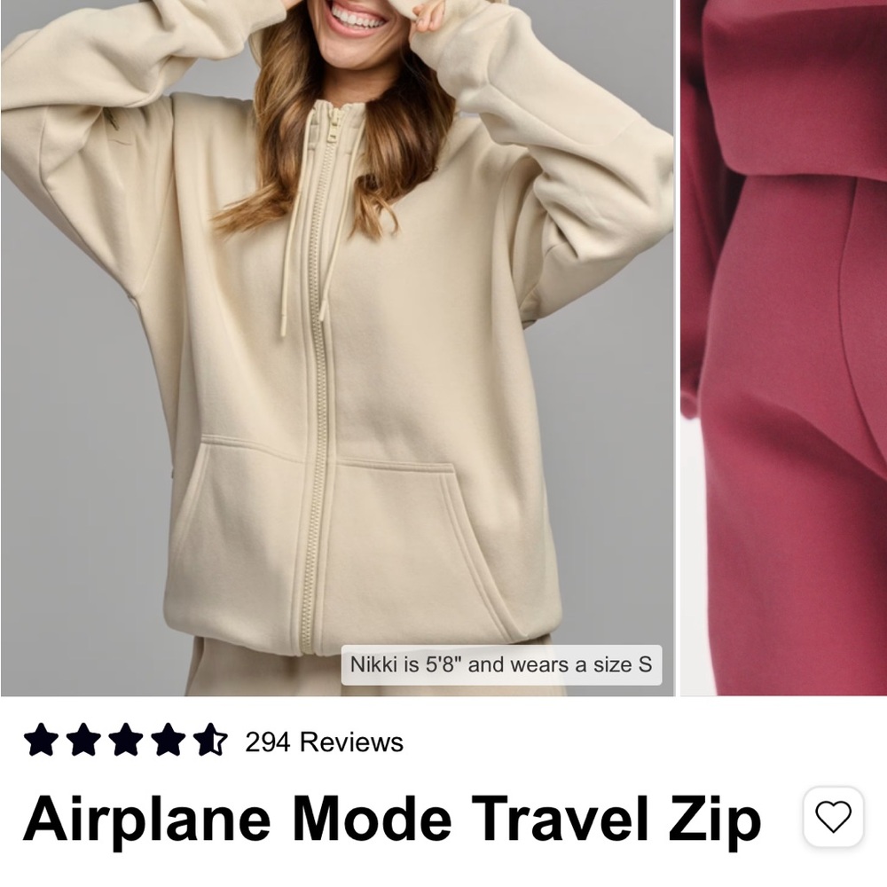 Airplane Mode Travel Zip Hoodie